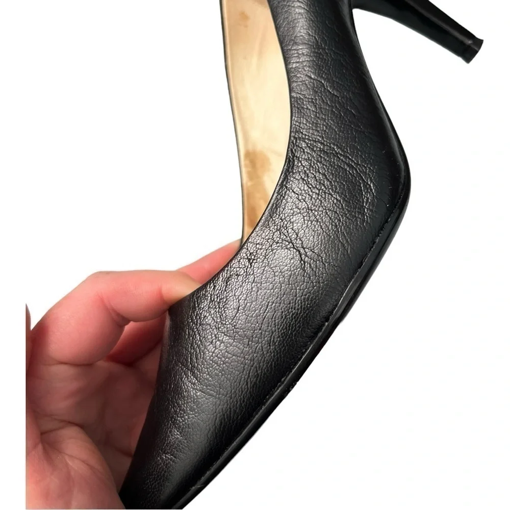 Michael Michael Kors Dorothy black 100% leather pointy toe classic pump heels - Picture 10 of 10
